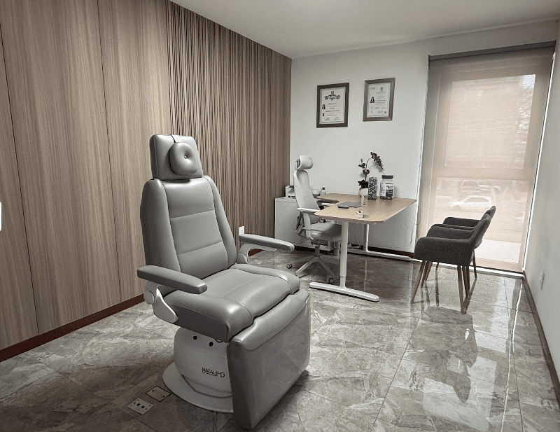 Sala de consulta de la Dra. Angélica Ruiz